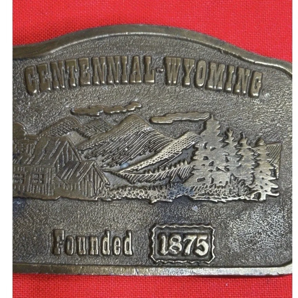 Wyoming Centennial Denver Belt Co. Belt Buckle #85/1000 Vtg 1976 Siskiyou 880985